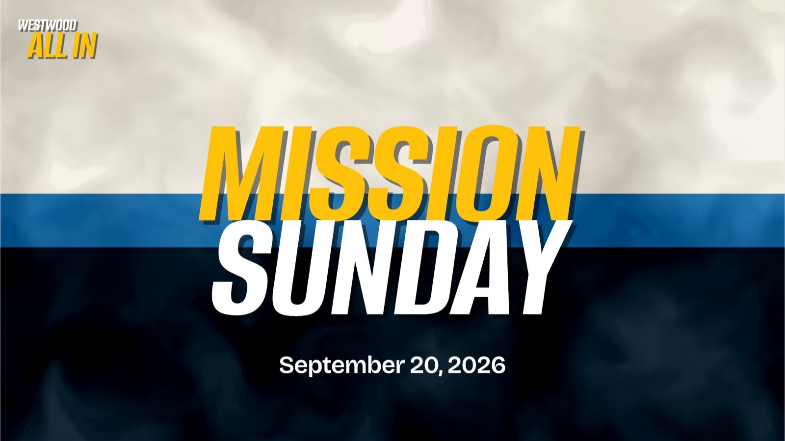 Mission Sunday, September 20, 2026