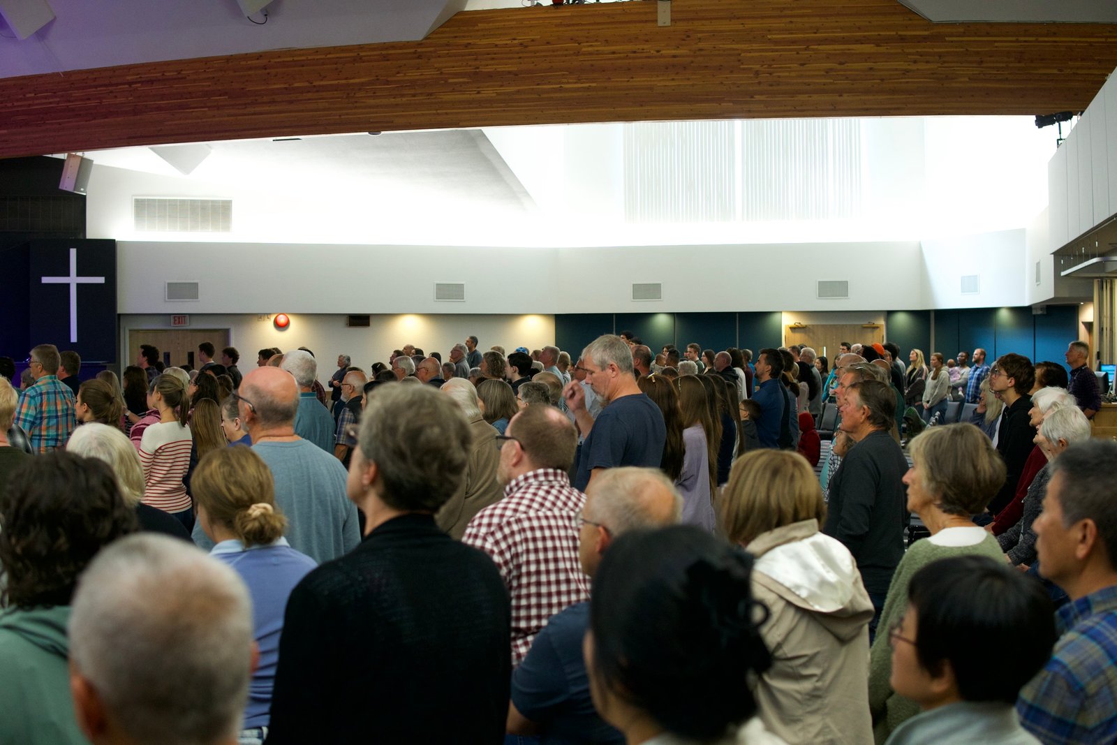 A full room worshipping together on Vision Sunday at Westwood
